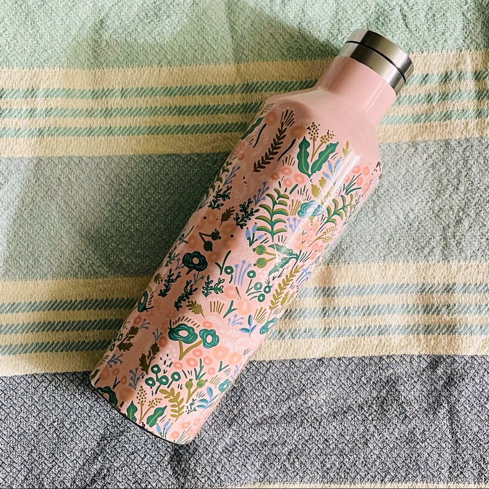 16 oz. Rifle Paper Co. Canteen x CORKCICLE (Gloss Pink Tapestry)